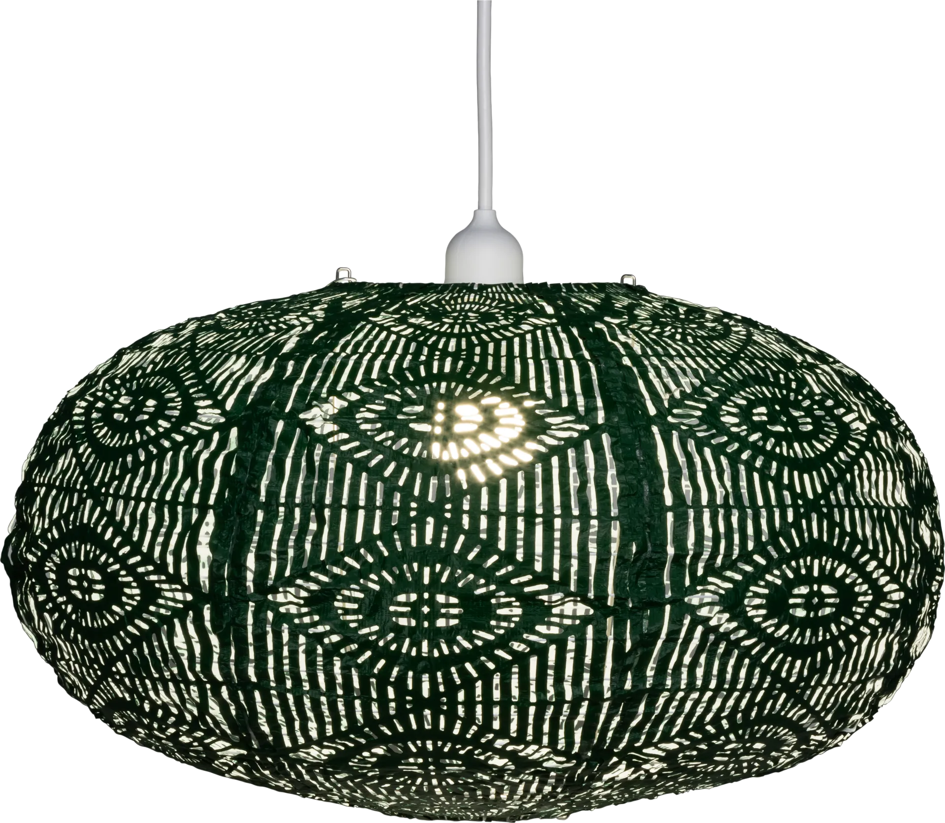 Orien Cave Outdoor Green Solar Lantern - Image 1