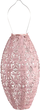 Hymin Estates Outdoor Pink Solar Lantern