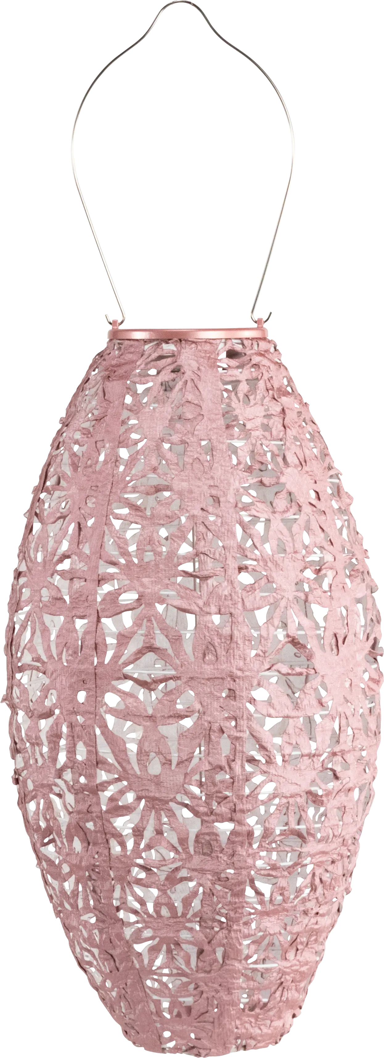 Hymin Estates Outdoor Pink Solar Lantern