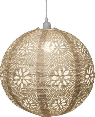 Mino Oaks Outdoor Cream Lantern