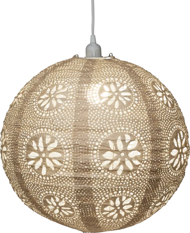Mino Oaks Outdoor Cream Lantern
