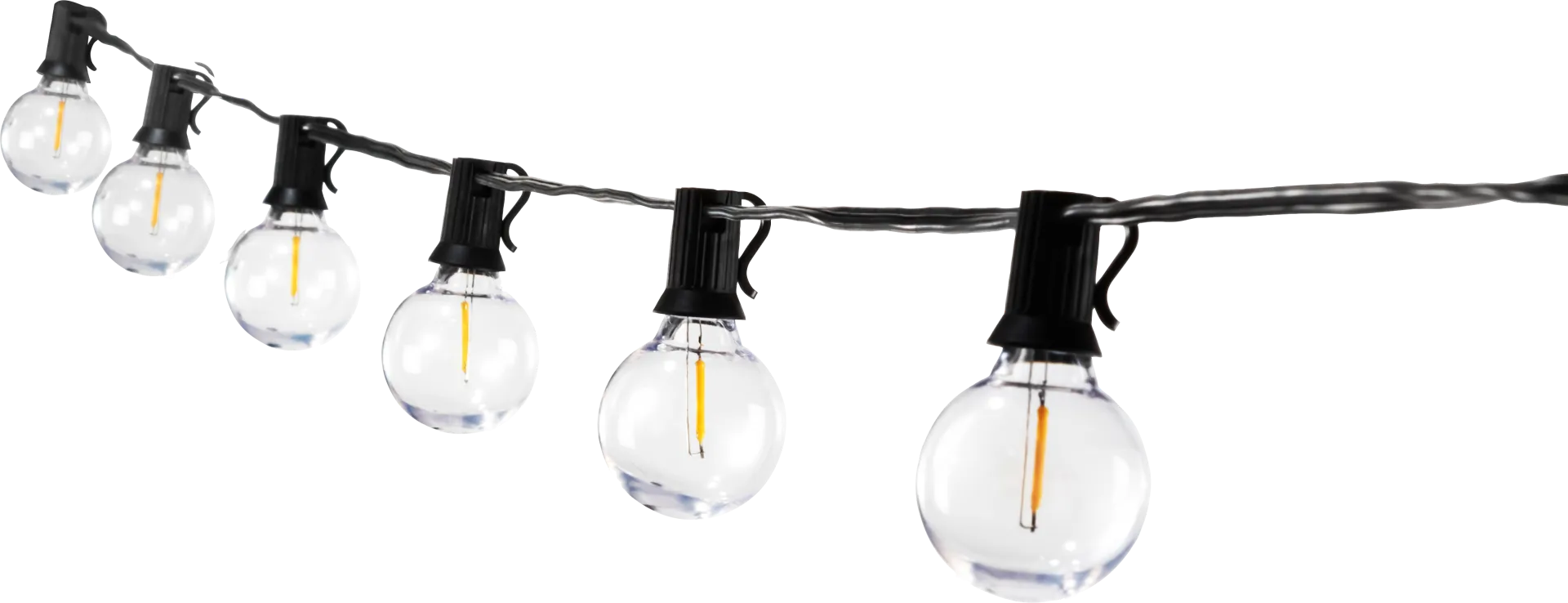 Quis Loop Outdoor Black String Lights