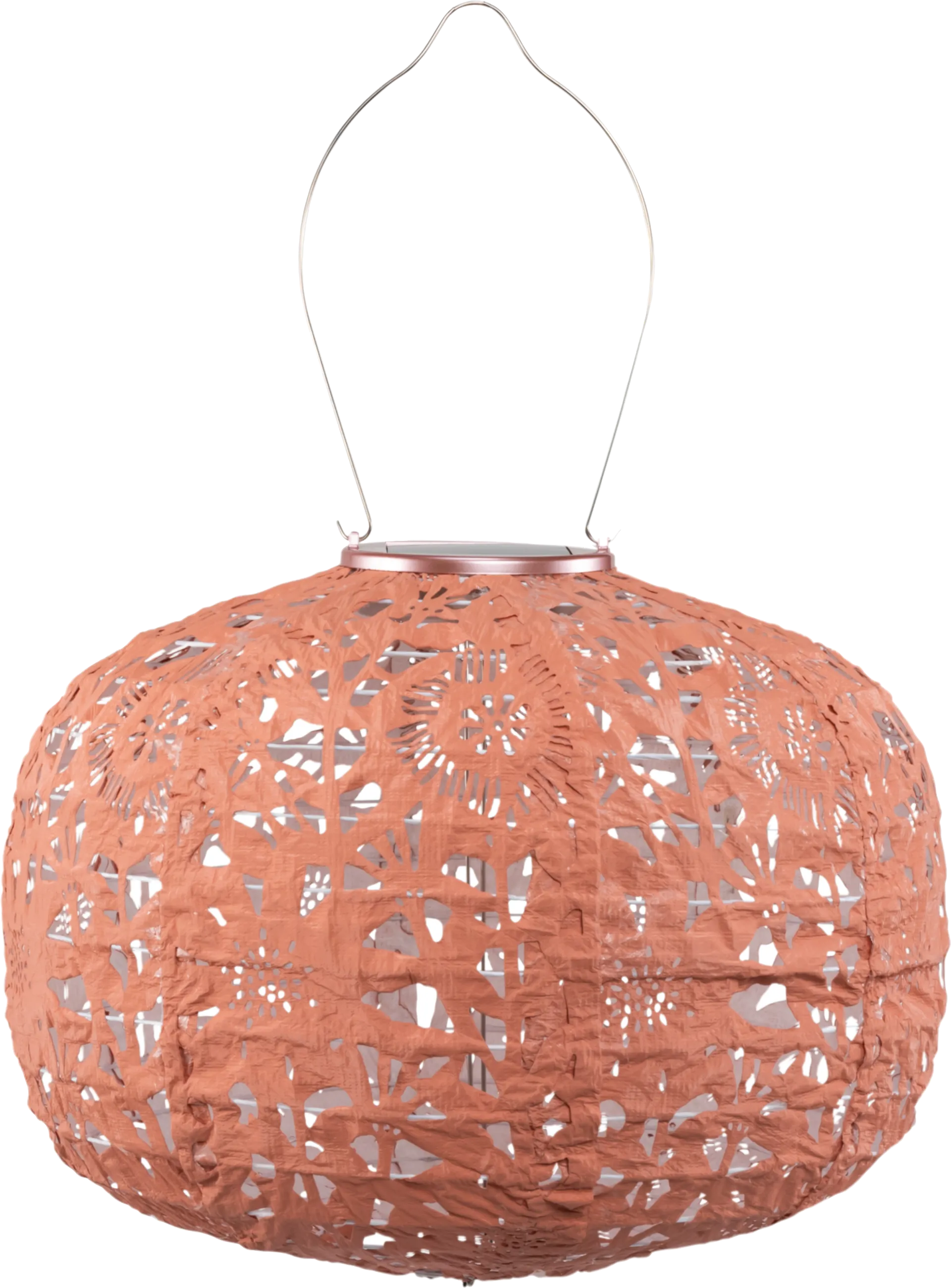 Irian Island Outdoor Clay Solar Lantern - Image 1