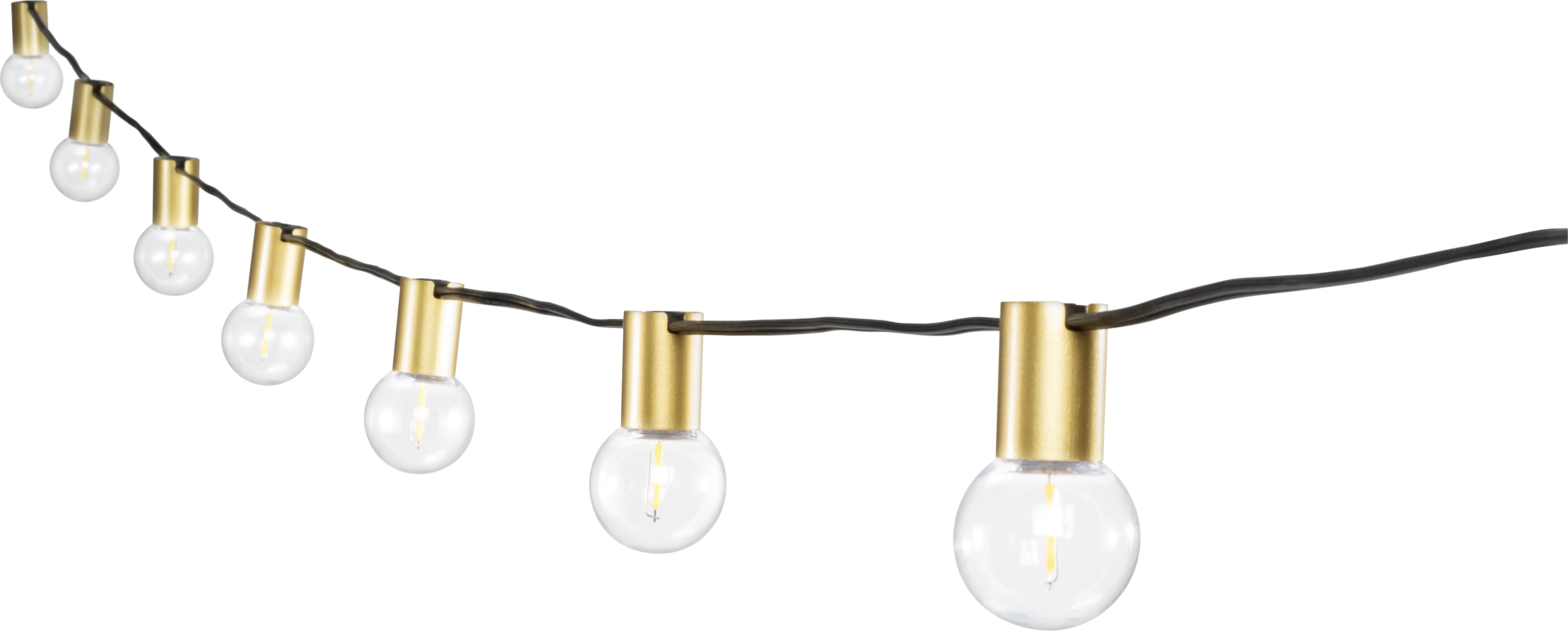 Quis Loop Outdoor Gold String Lights - Thumbnail - Image 1