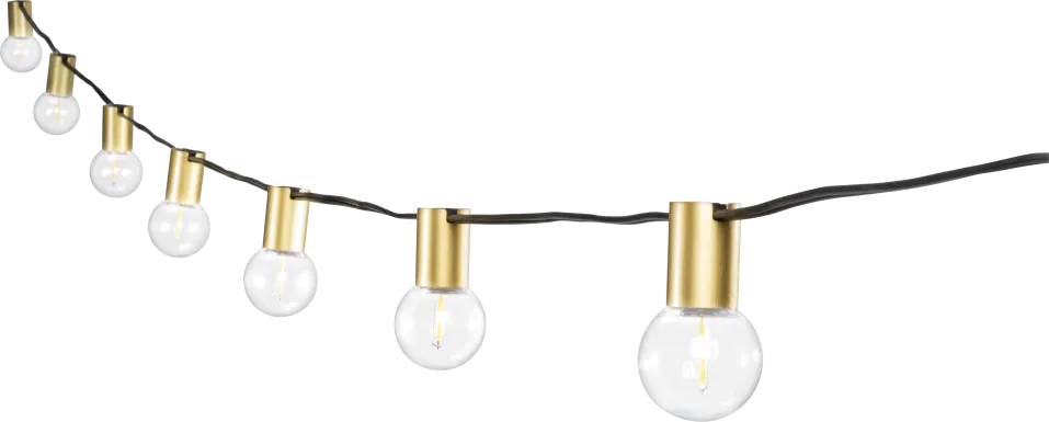 Quis Loop Outdoor Gold String Lights
