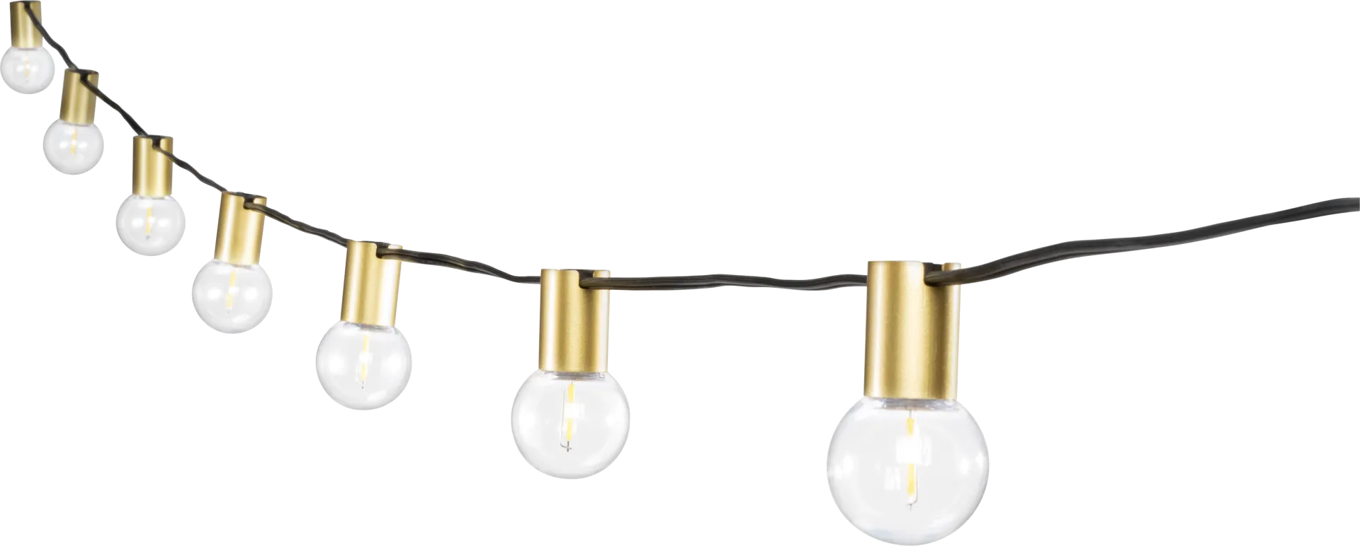 Quis Loop Outdoor Gold String Lights - Image 1