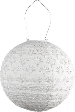 Eger Club Outdoor White Solar Lantern