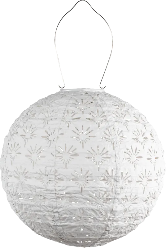 Eger Club Outdoor White Solar Lantern