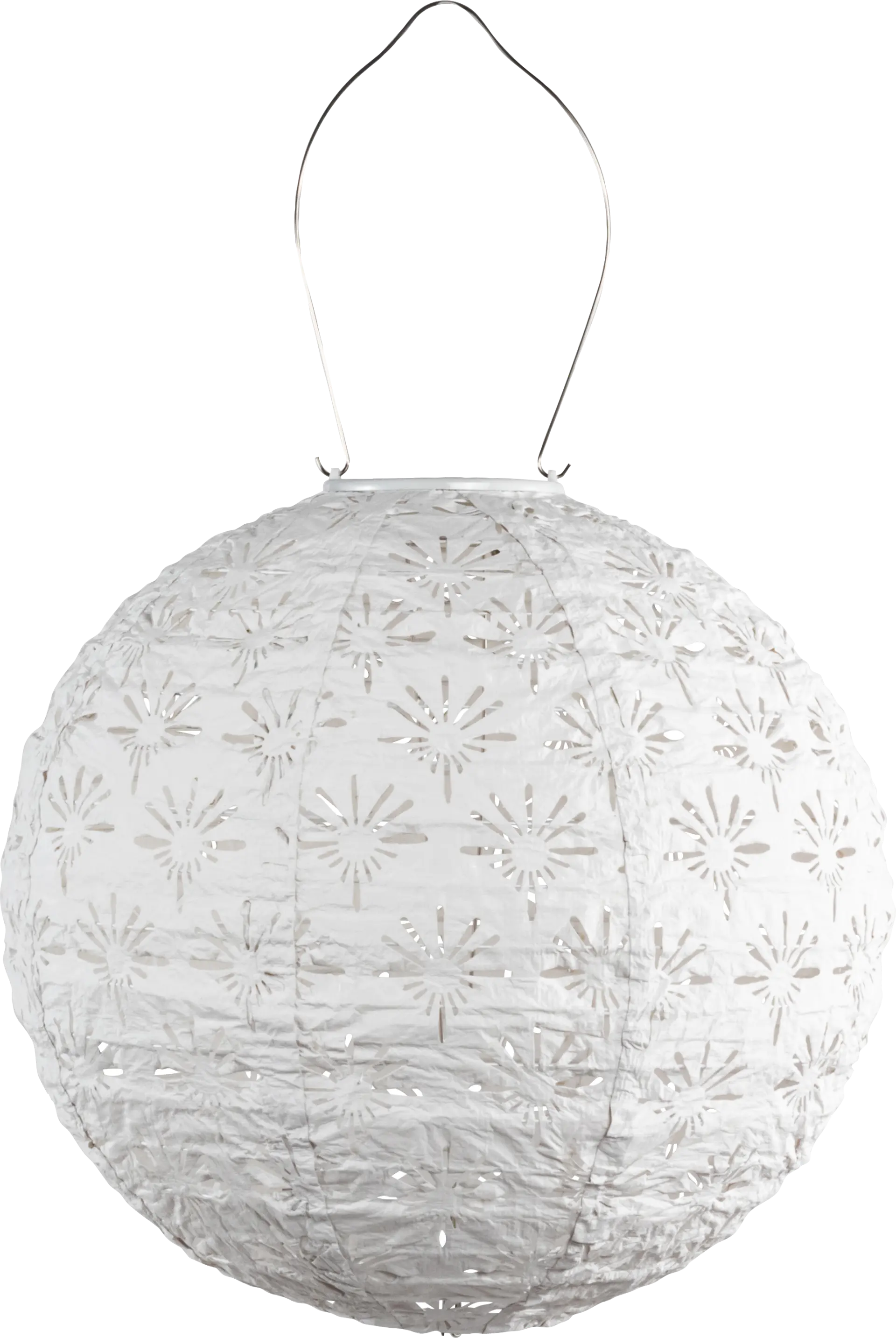 Eger Club Outdoor White Solar Lantern