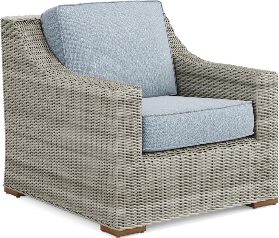 Patmos Gray Outdoor Chair with Steel Cushion