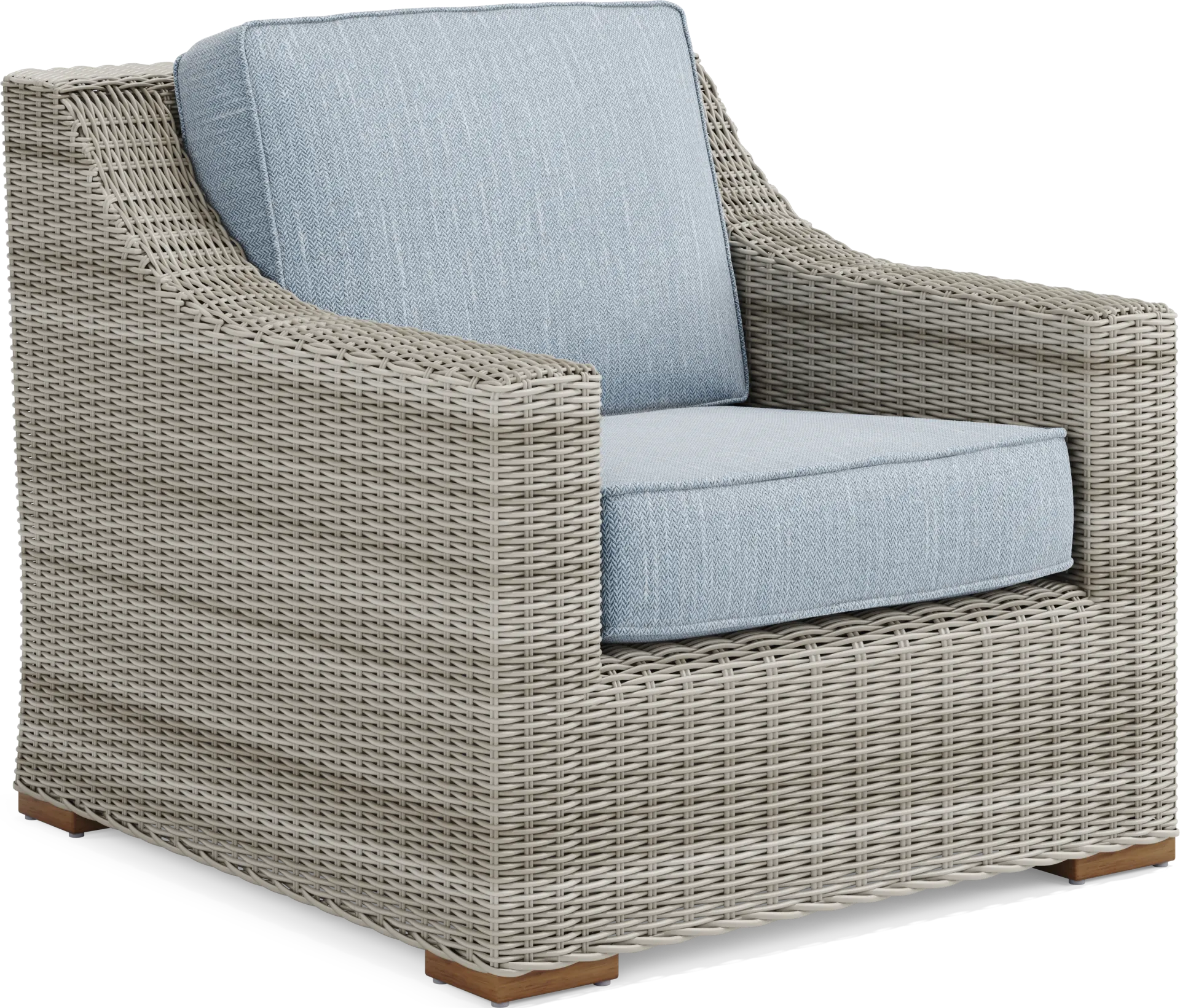 Patmos Gray Outdoor Chair with Steel Cushion - Image 2