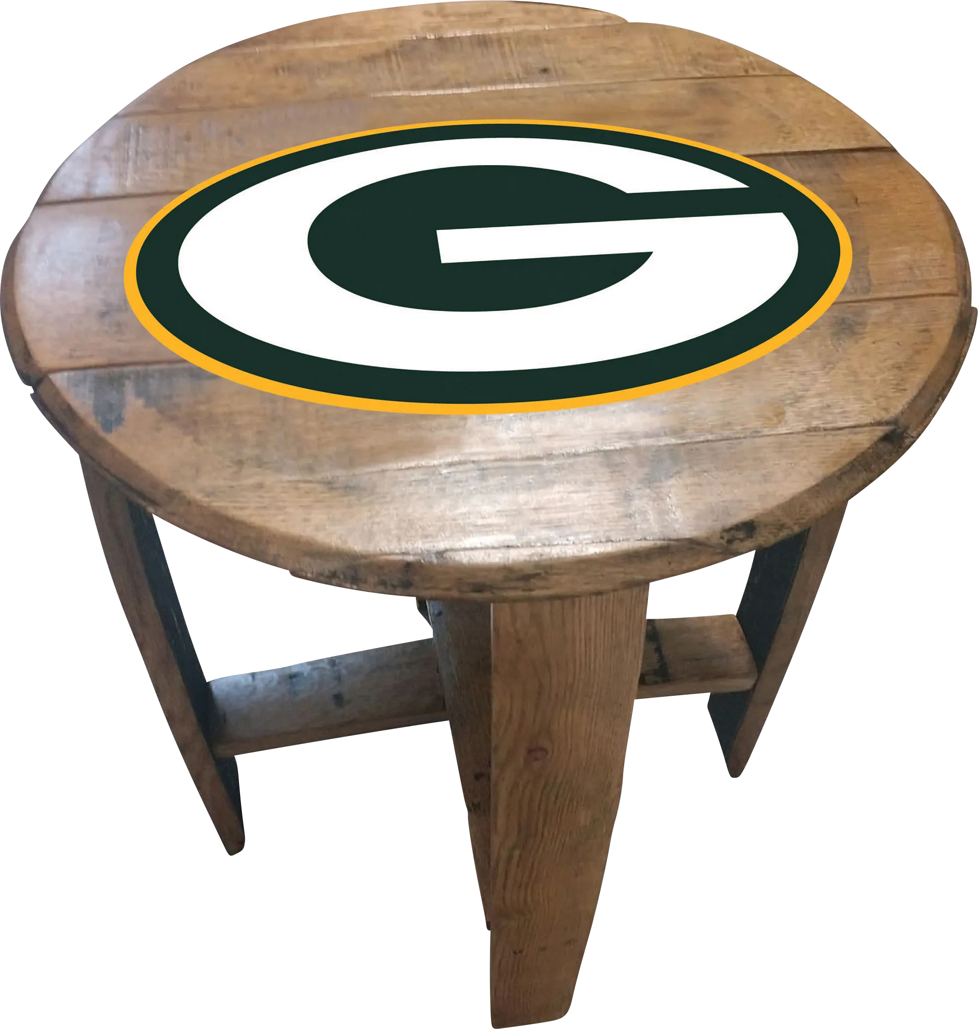 Big Team NFL Green Bay Packers Brown End Table