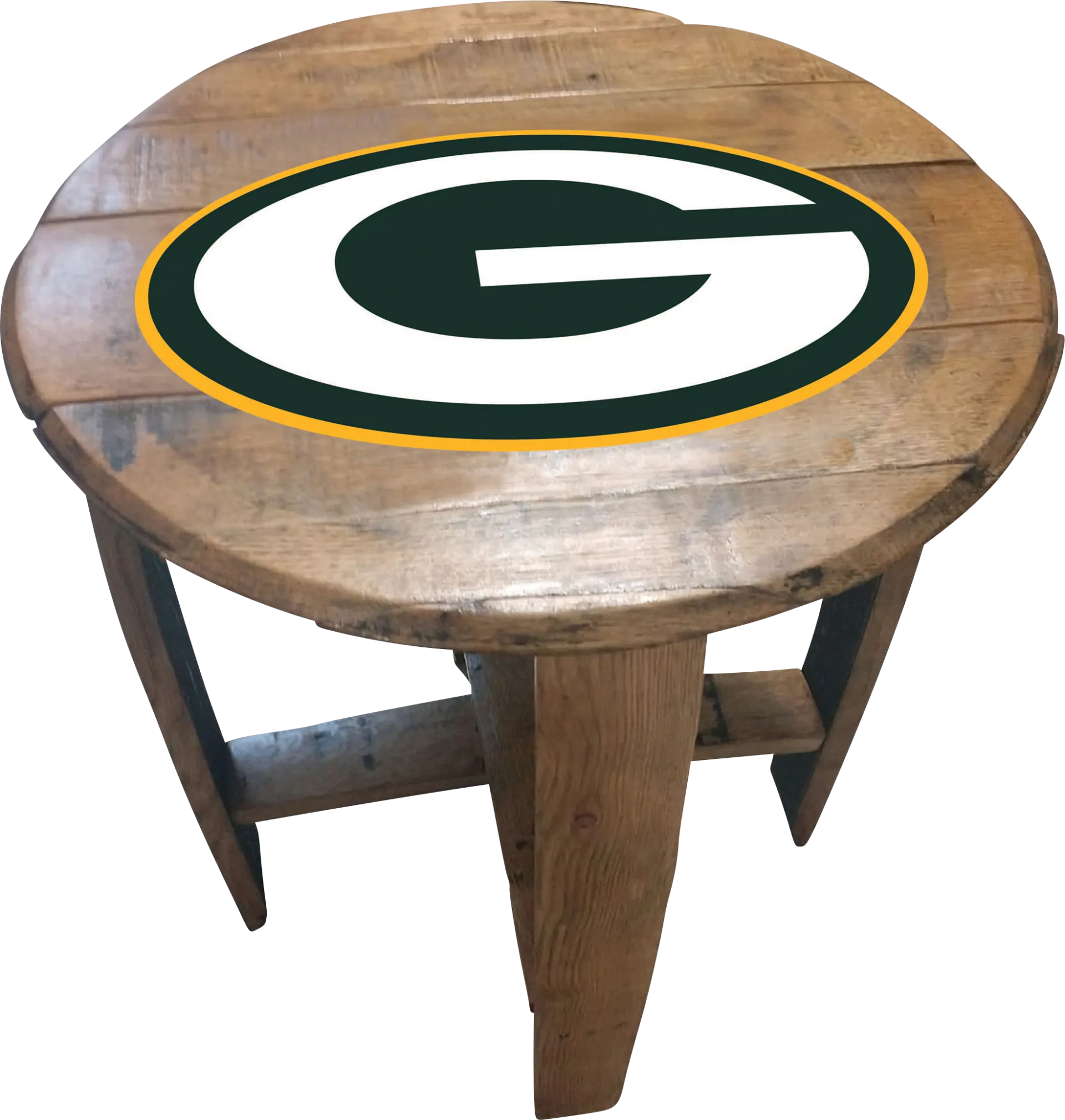 Big Team NFL Green Bay Packers Brown End Table - Image 1