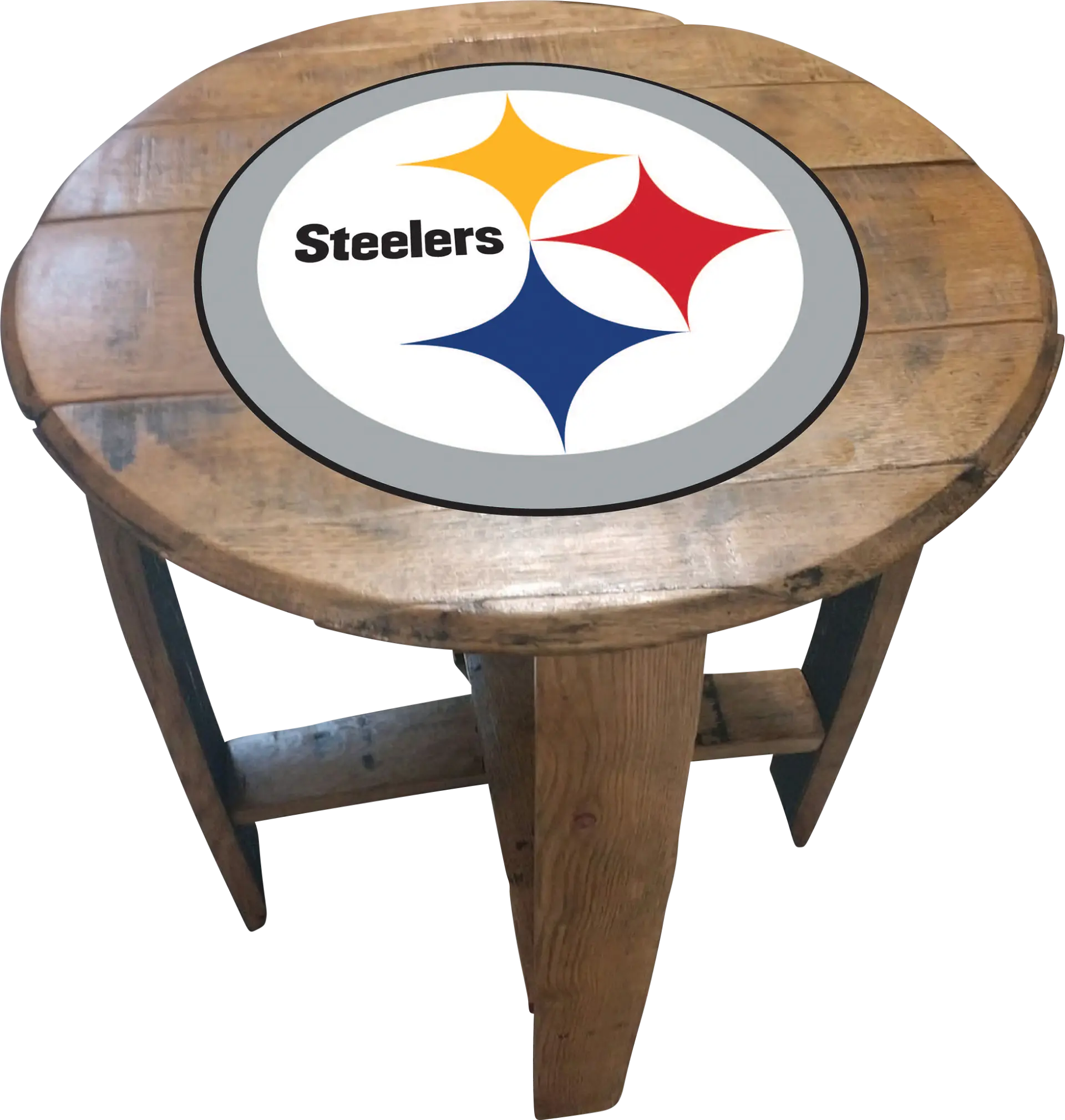 Big Team NFL Pittsburgh Steelers Brown End Table