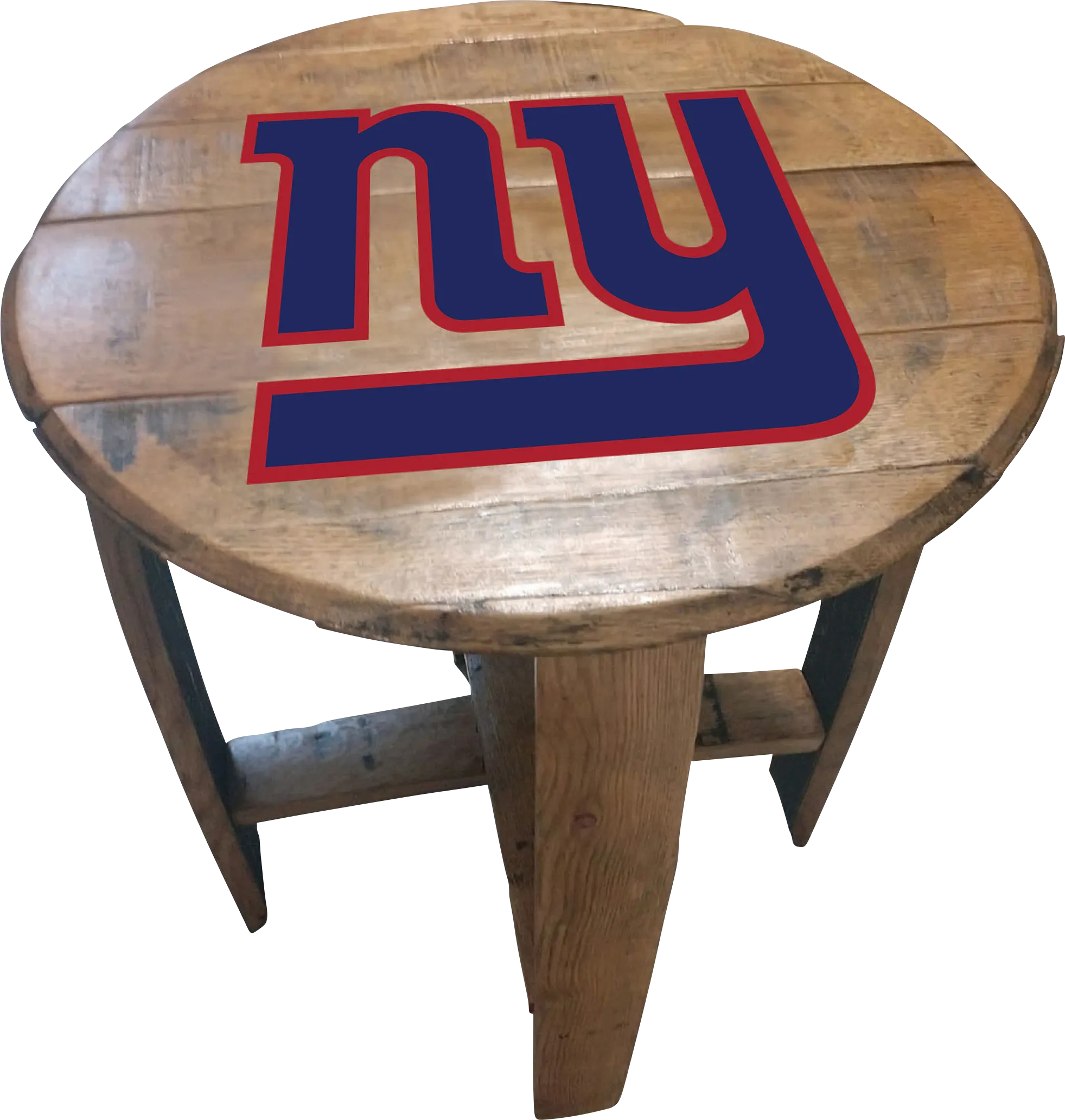 Big Team NFL New York Giants Brown End Table - Thumbnail - Image 1