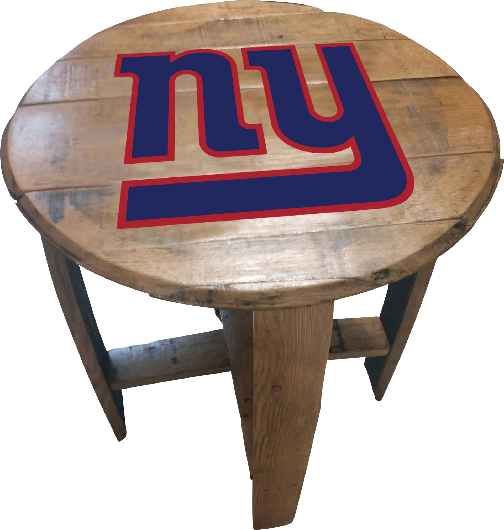 Big Team NFL New York Giants Brown End Table - Image 1