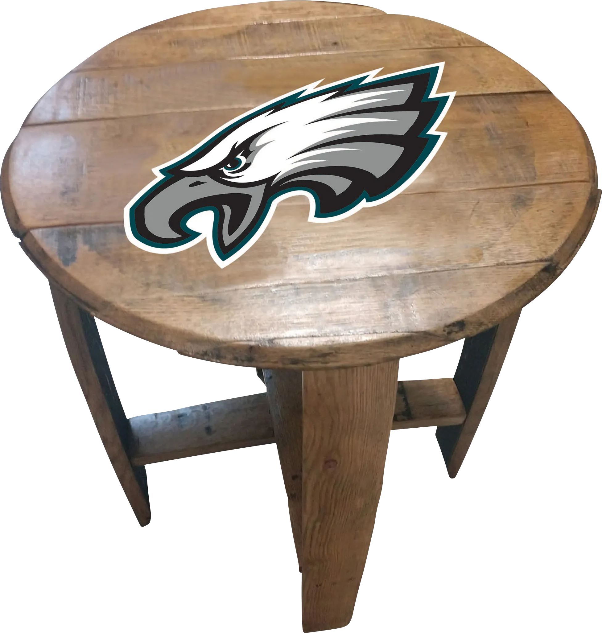 Big Team NFL Philadephia Eagles Brown End Table