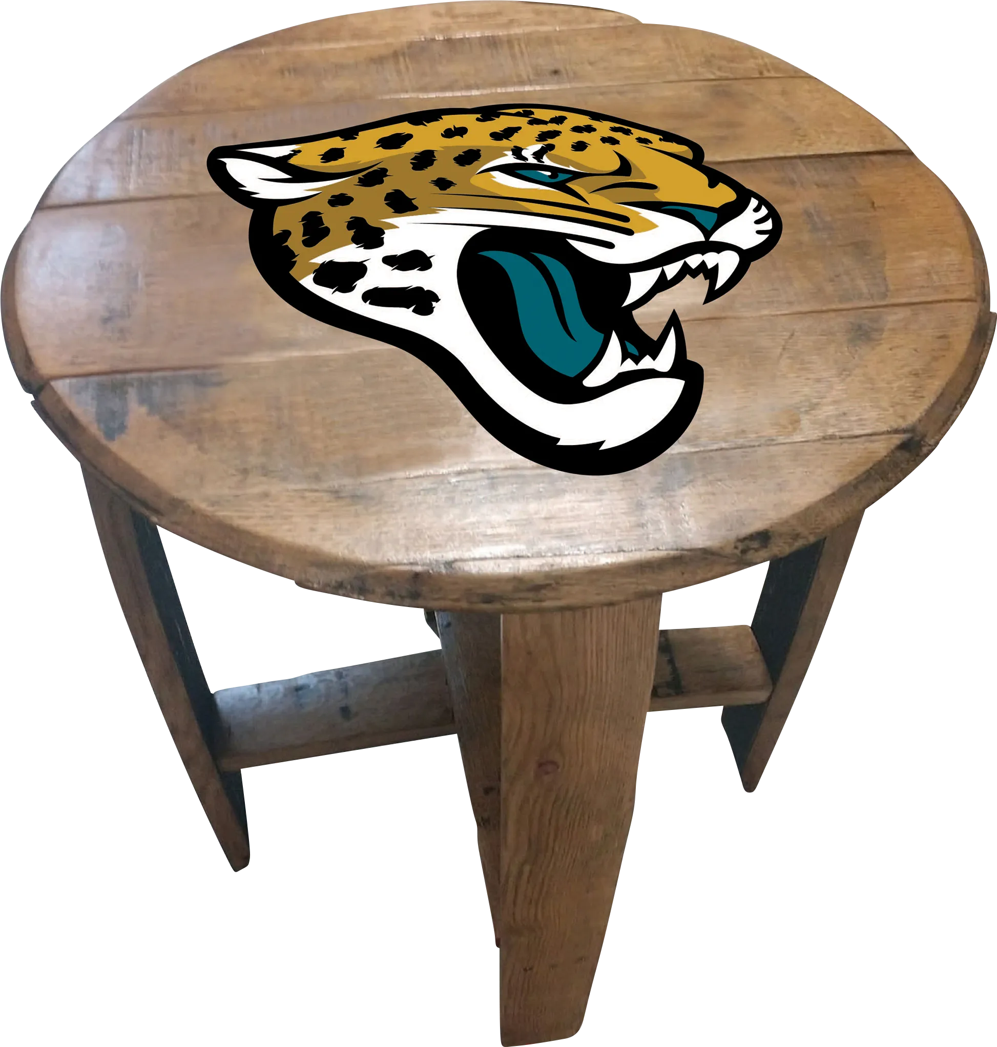 Big Team NFL Jacksonville Jaguars Brown End Table - Thumbnail - Image 1