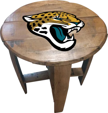 Big Team NFL Jacksonville Jaguars Brown End Table