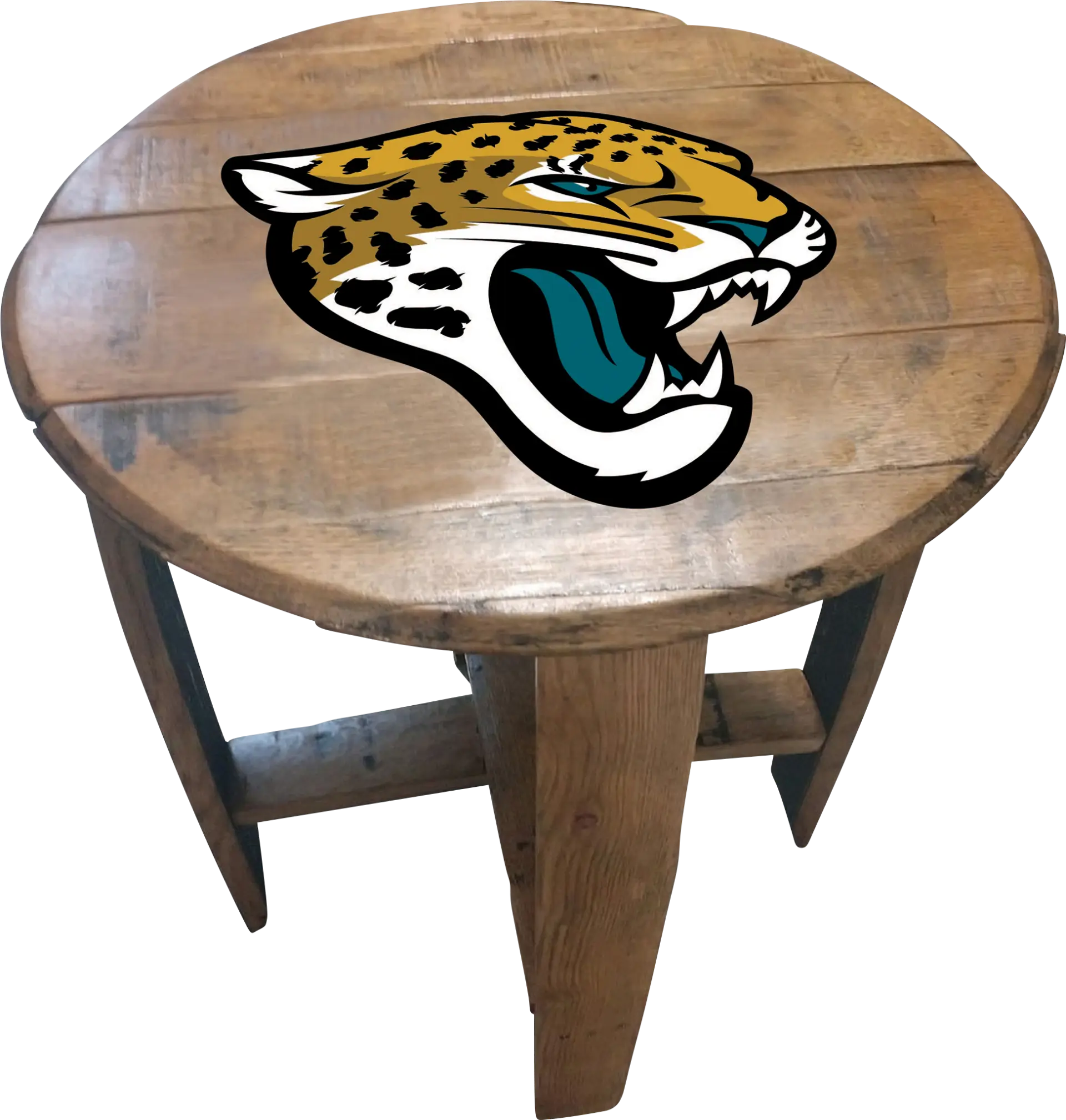 Big Team NFL Jacksonville Jaguars Brown End Table