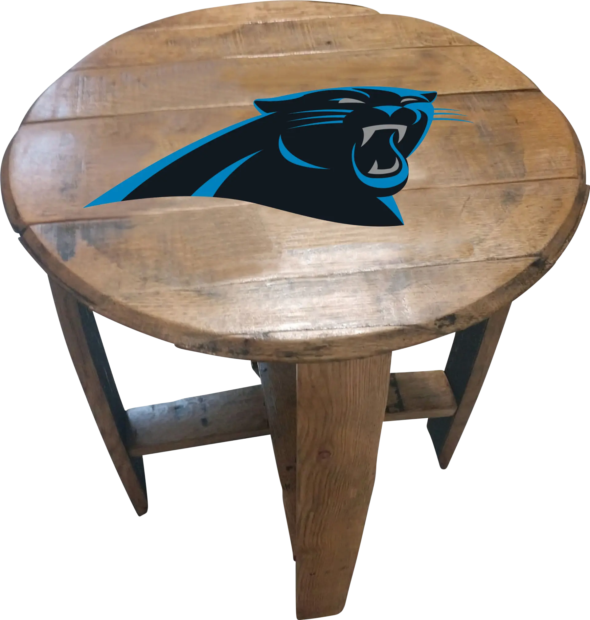 Big Team NFL Carolina Panthers Brown End Table