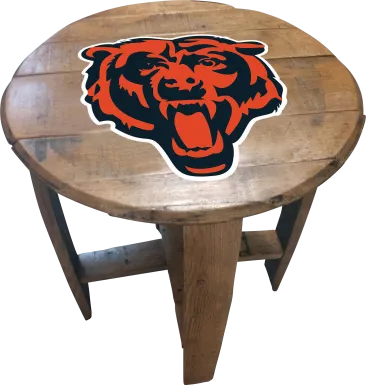 Big Team NFL Chicago Bears Brown End Table