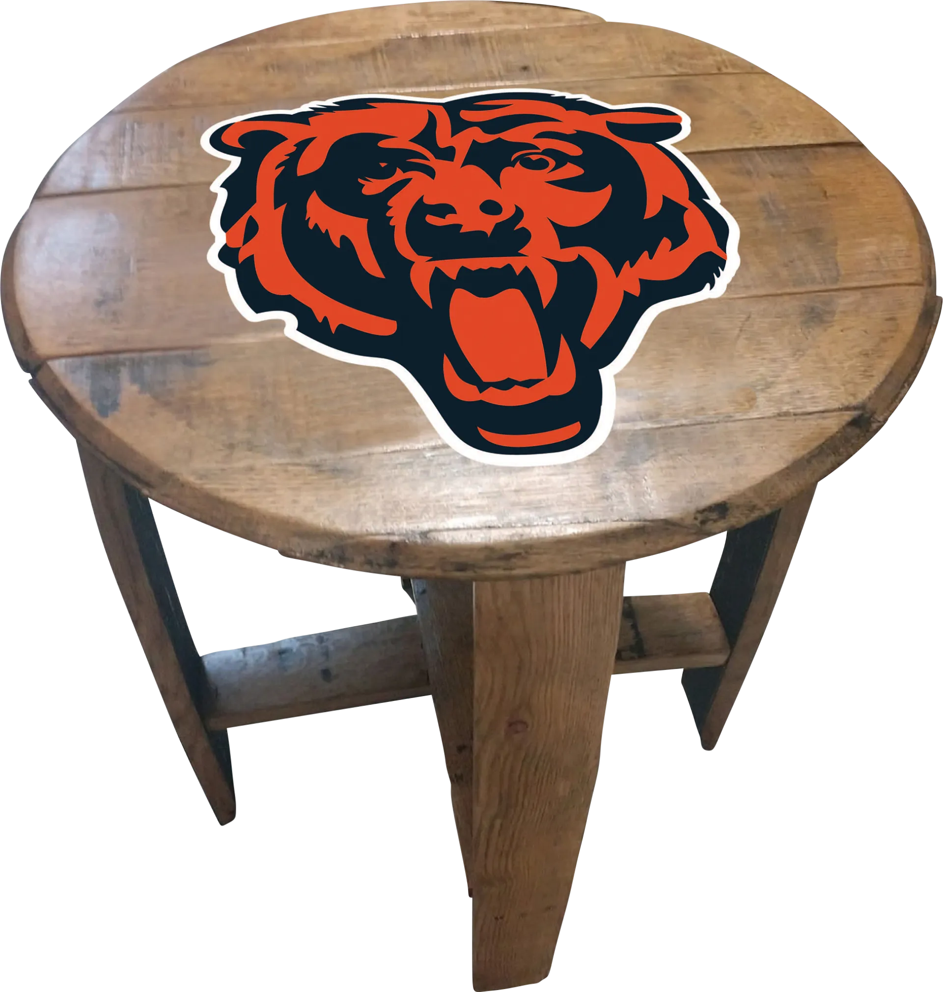 Big Team NFL Chicago Bears Brown End Table - Image 1