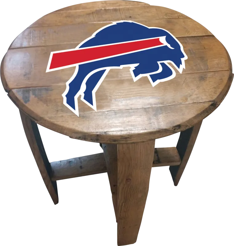 Big Team NFL Buffalo Bills Brown End Table
