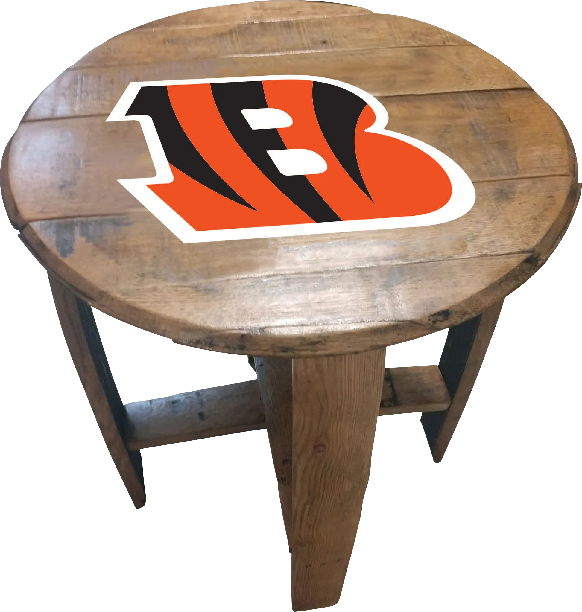 Big Team NFL Cincinnati Bengals Brown End Table