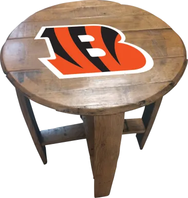 Big Team NFL Cincinnati Bengals Brown End Table