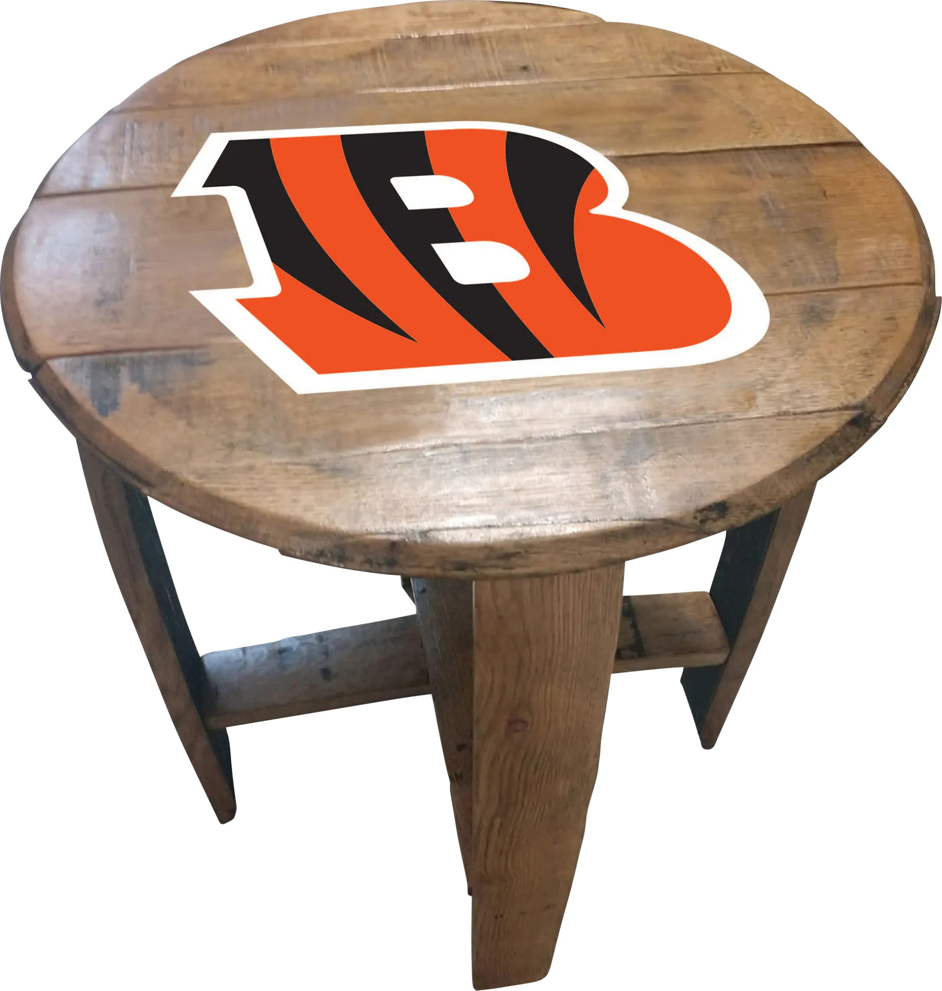 Big Team NFL Cincinnati Bengals Brown End Table - Image 1