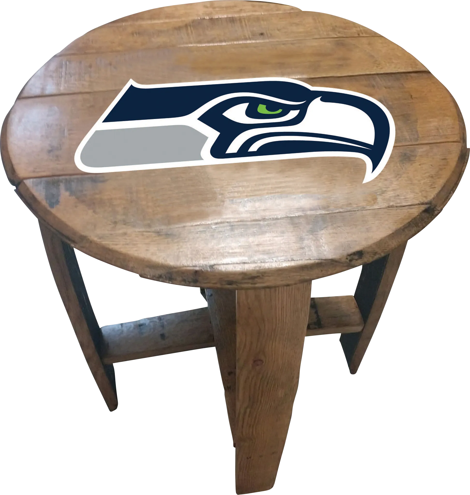 Big Team NFL Seattle Seahawks Brown End Table - Thumbnail - Image 1