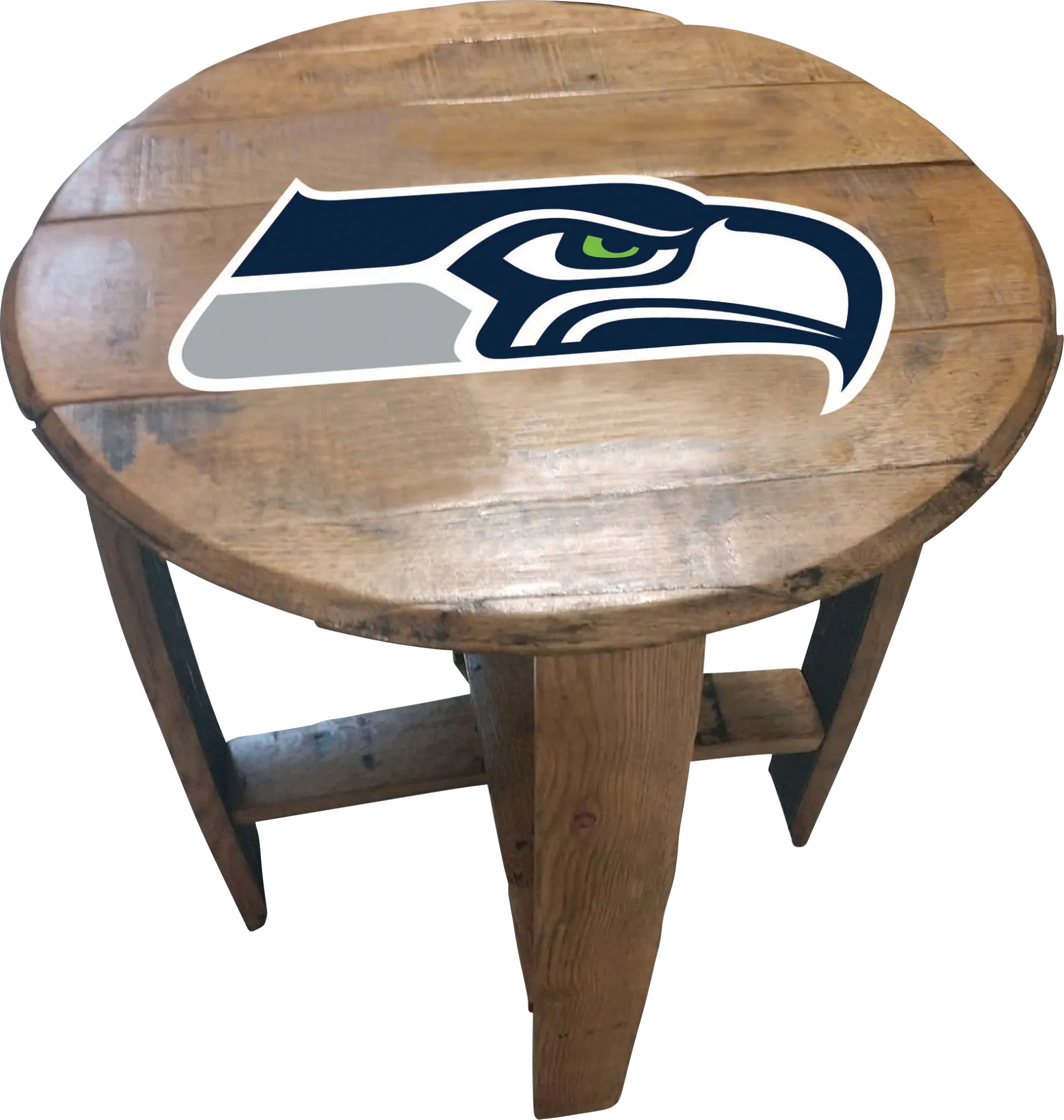 Big Team NFL Seattle Seahawks Brown End Table - Image 1
