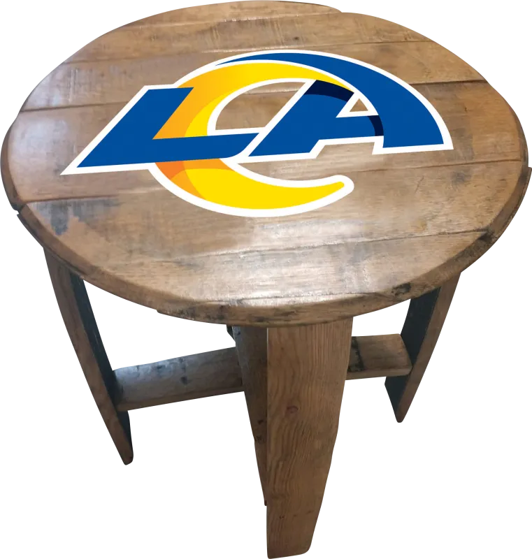 Big Team NFL Los Angeles Rams Brown End Table