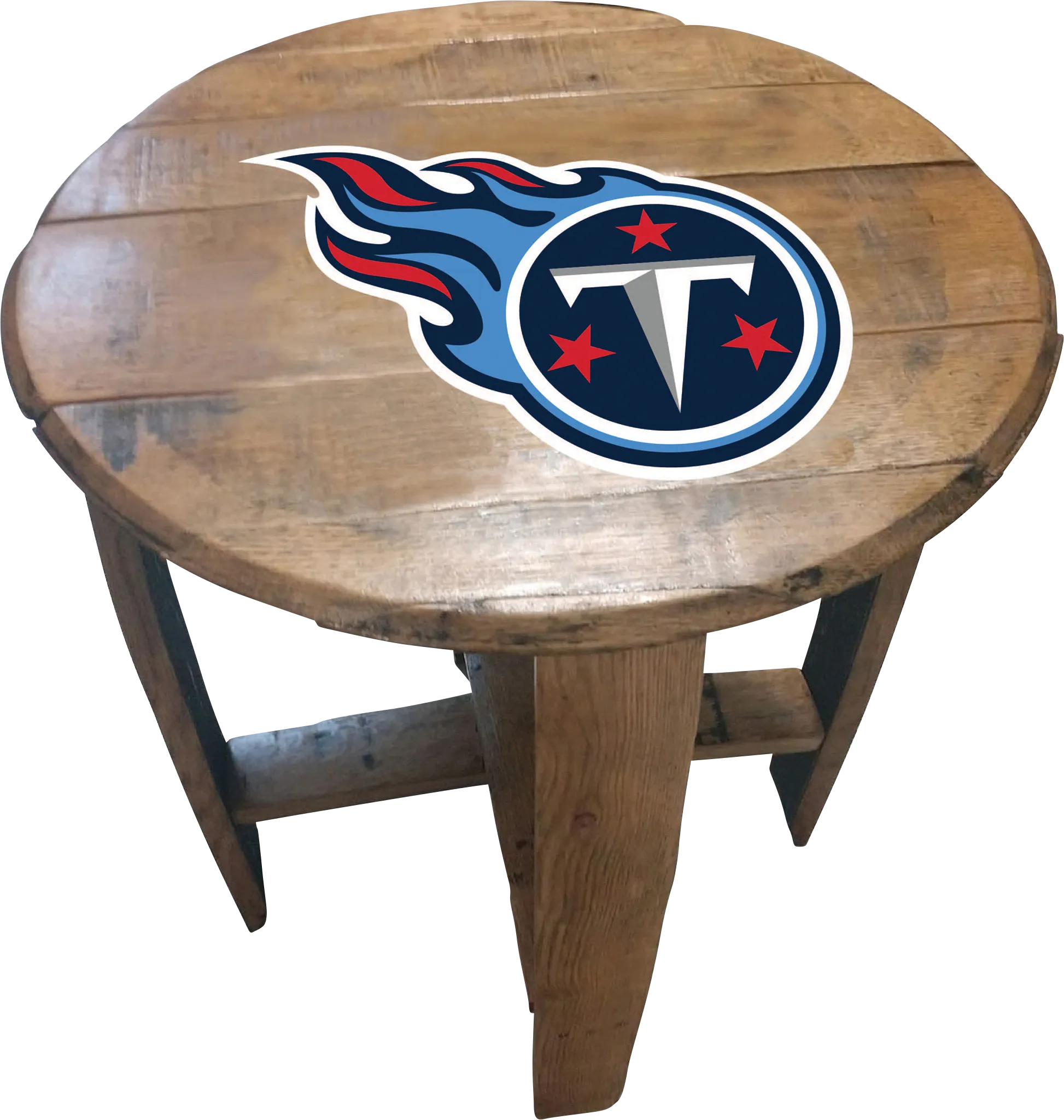 Big Team NFL Tennessee Titans Brown End Table - Thumbnail - Image 1