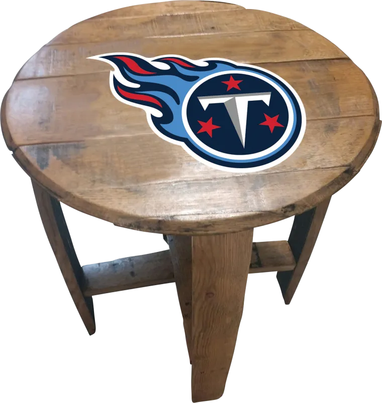 Big Team NFL Tennessee Titans Brown End Table