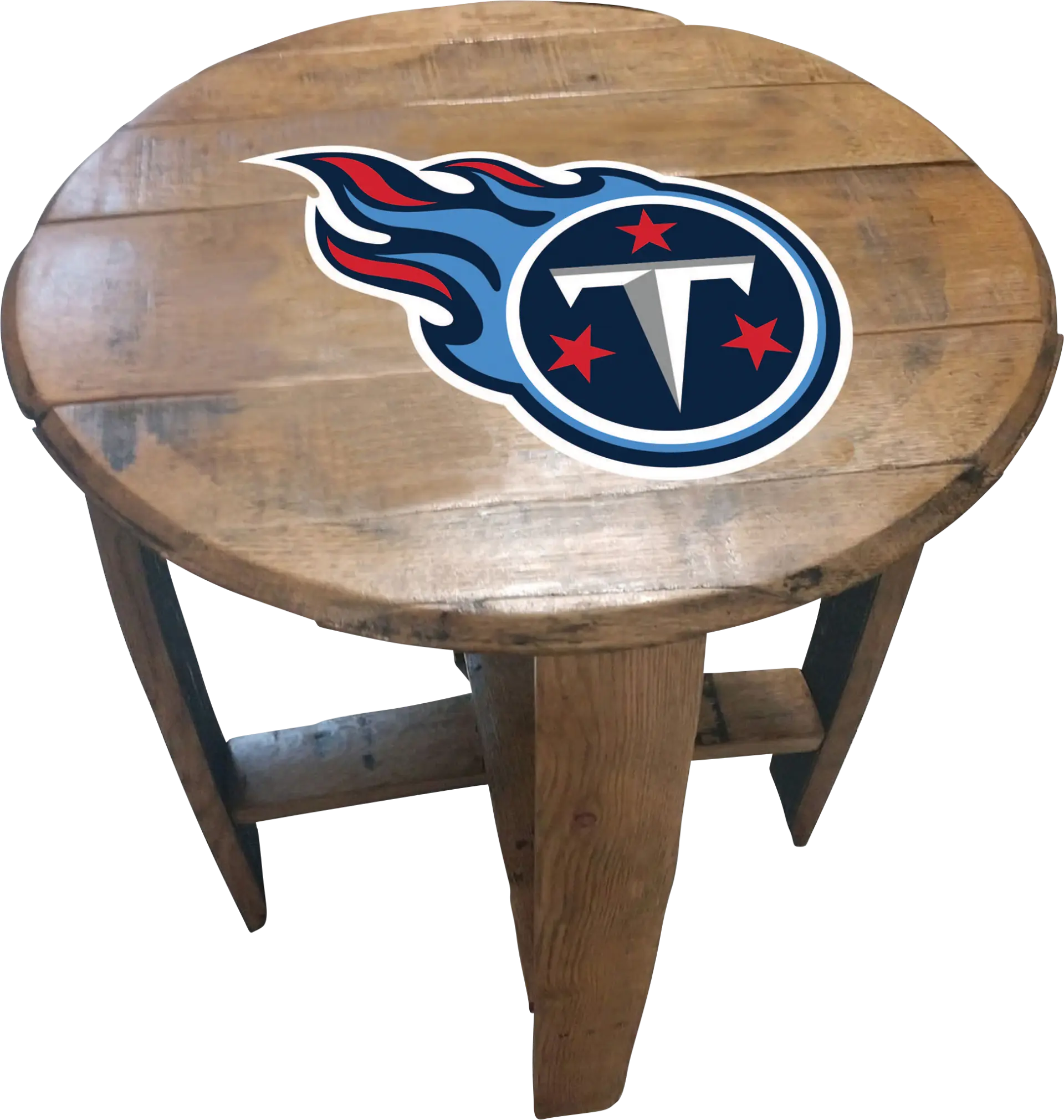 Big Team NFL Tennessee Titans Brown End Table