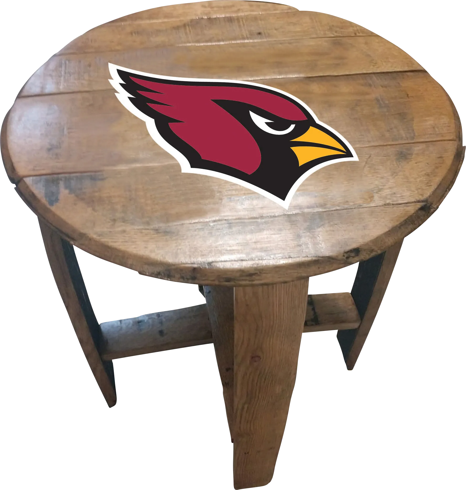 Big Team NFL Arizona Cardinals Brown End Table - Thumbnail - Image 1