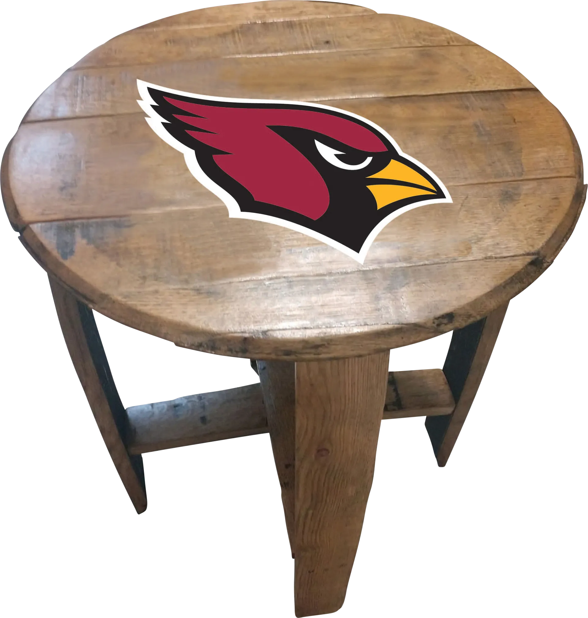 Big Team NFL Arizona Cardinals Brown End Table - Image 1