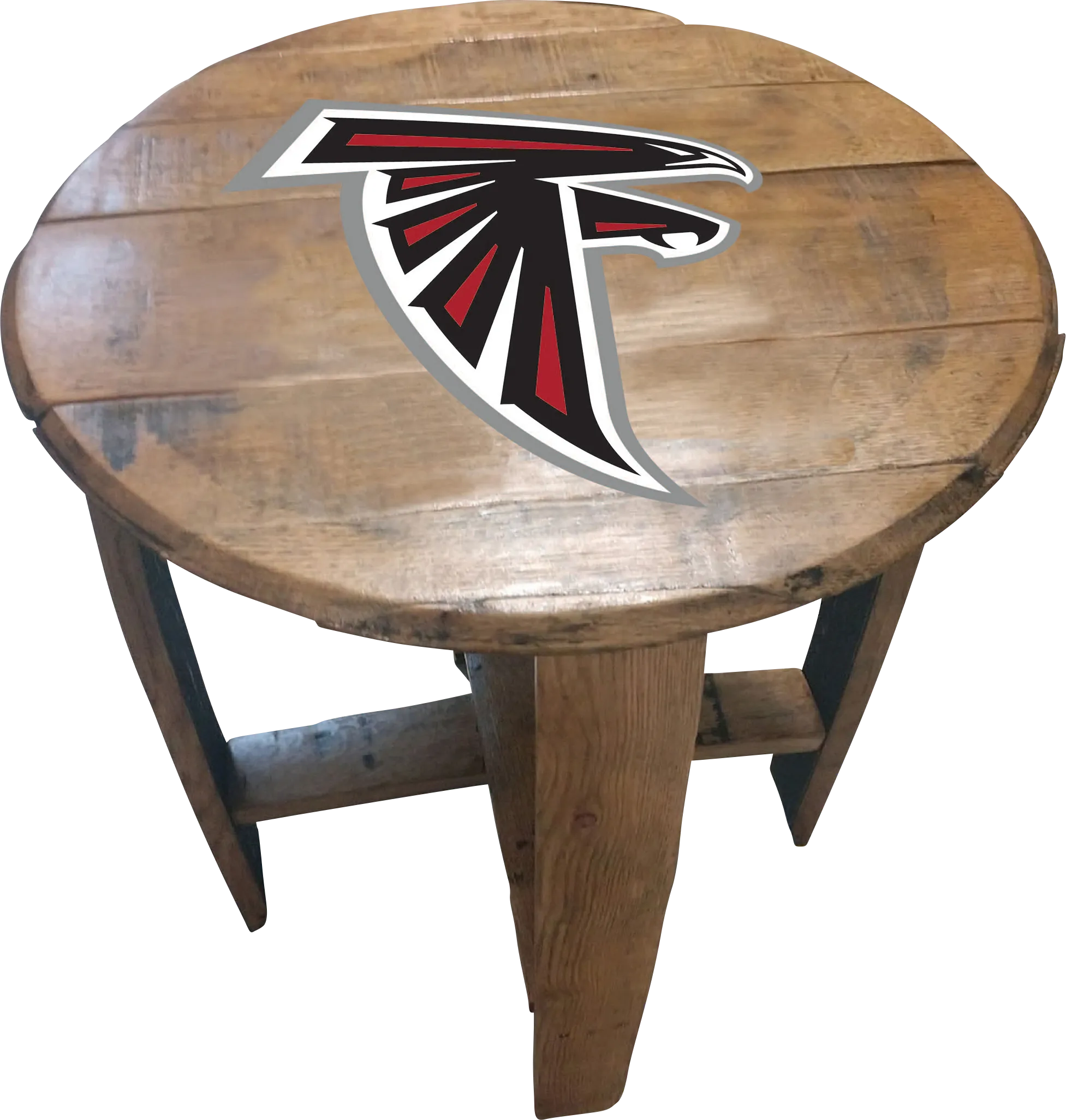 Big Team NFL Atlanta Falcons Brown End Table