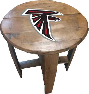 Big Team NFL Atlanta Falcons Brown End Table