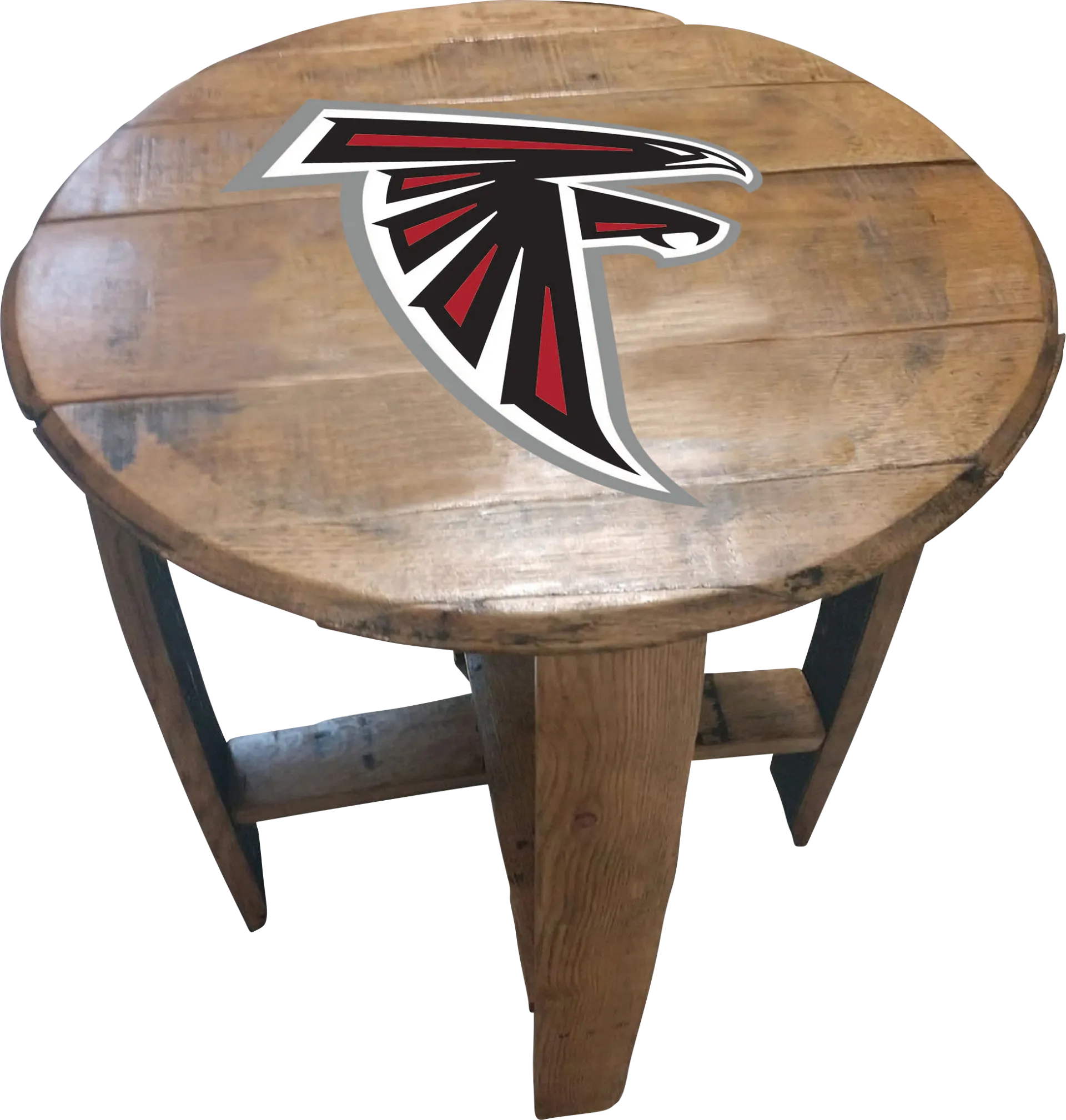 Big Team NFL Atlanta Falcons Brown End Table - Image 1
