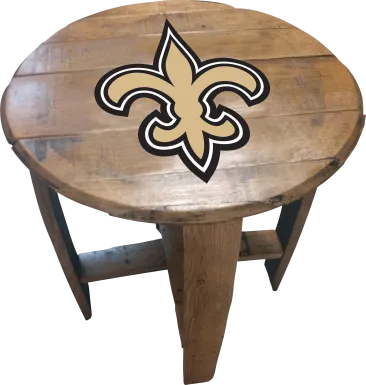 Big Team NFL New Orleans Saints Brown End Table