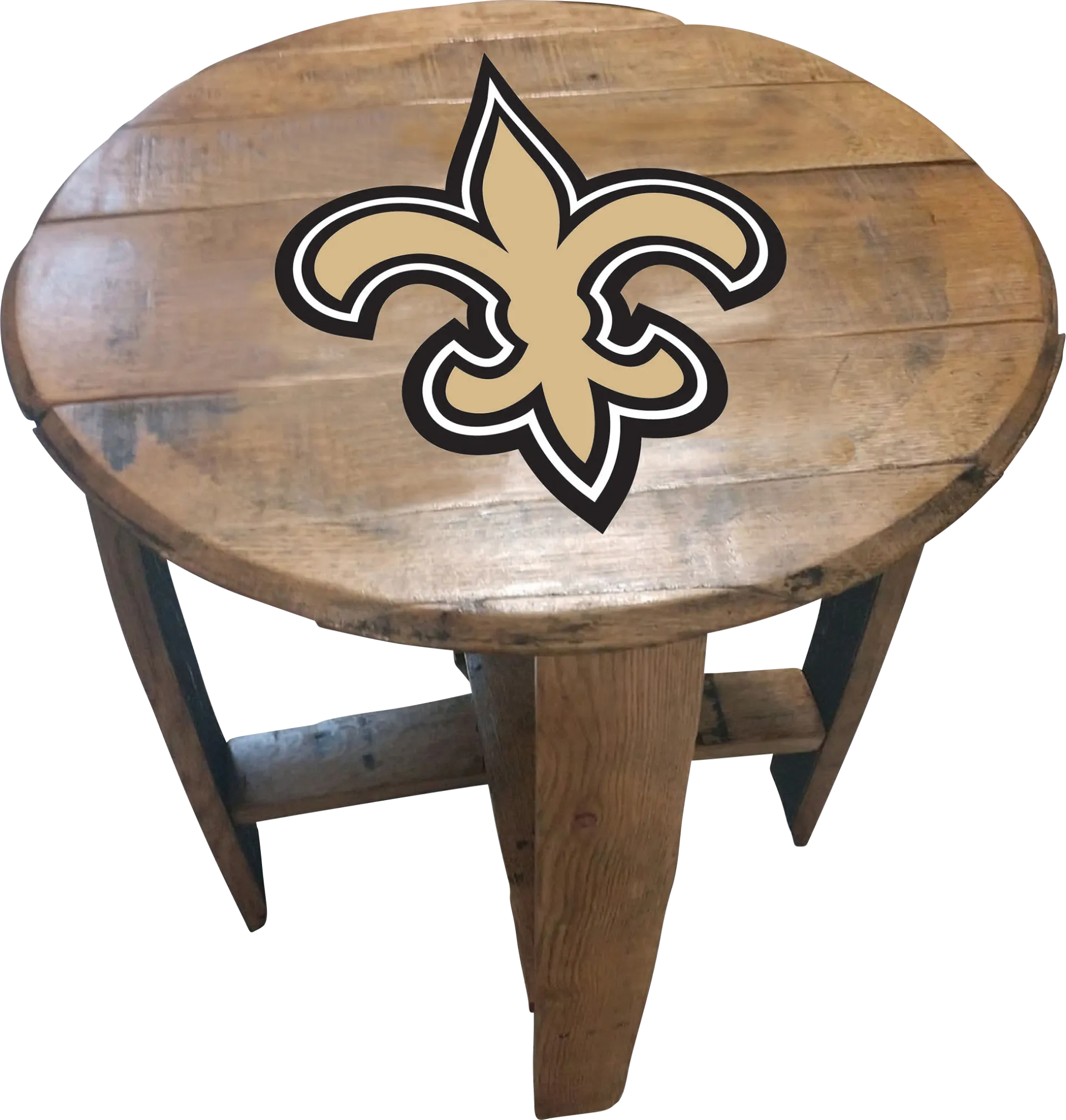 Big Team NFL New Orleans Saints Brown End Table - Image 1