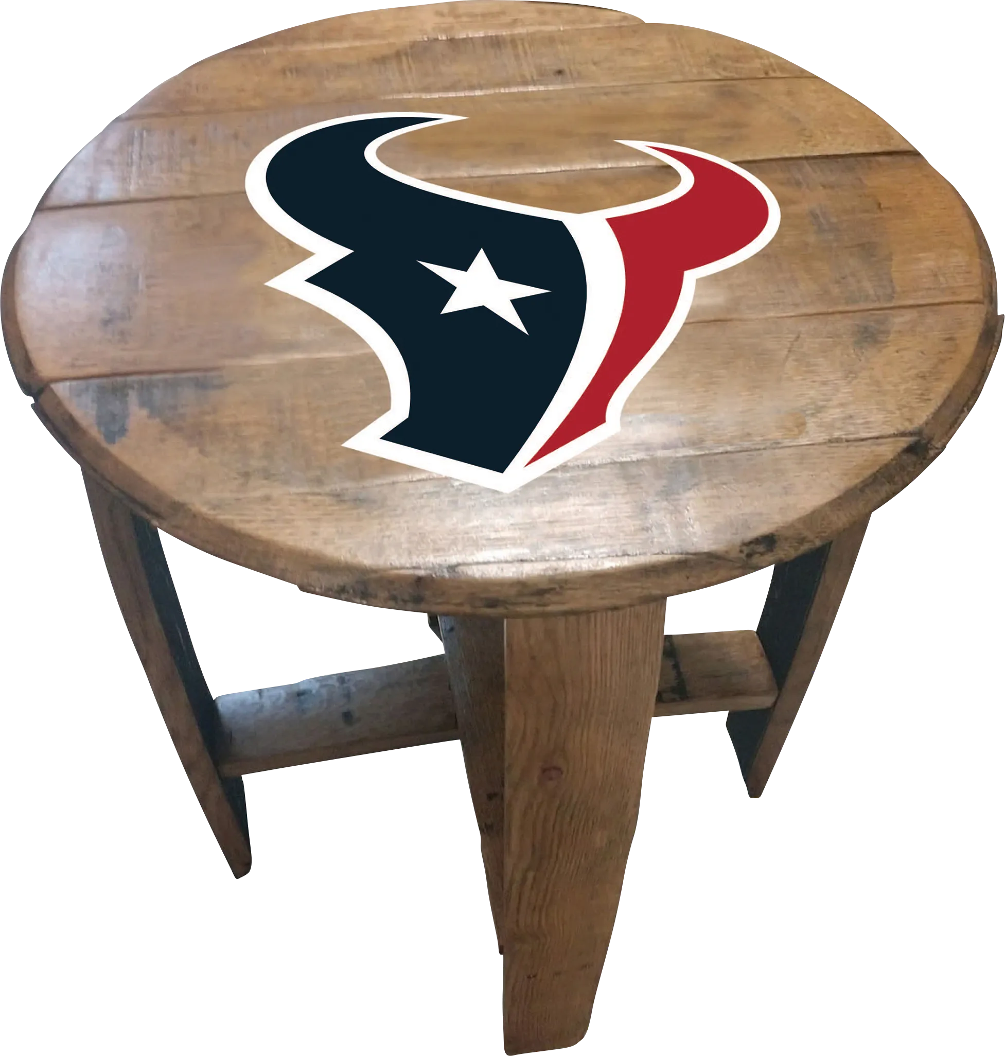 Big Team NFL Houston Texans Brown End Table - Thumbnail - Image 1