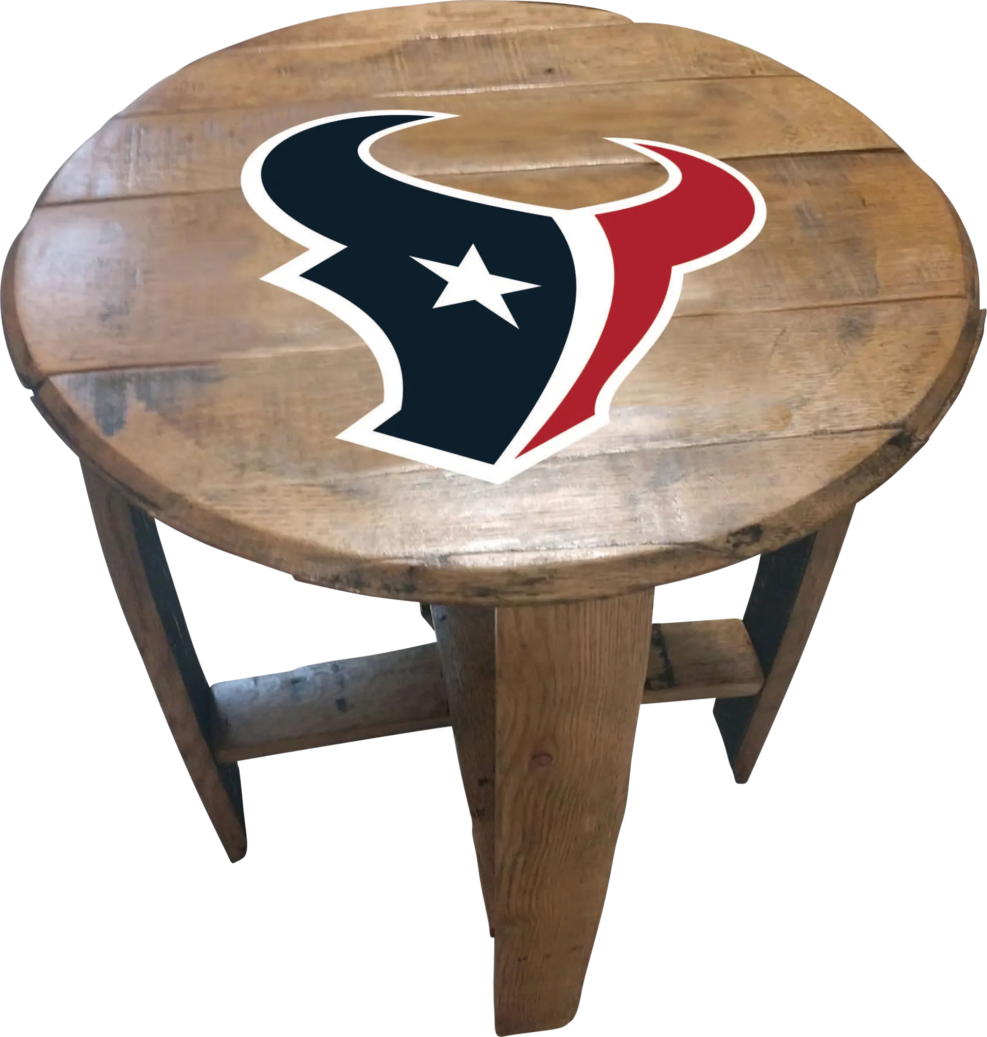 Big Team NFL Houston Texans Brown End Table - Image 1