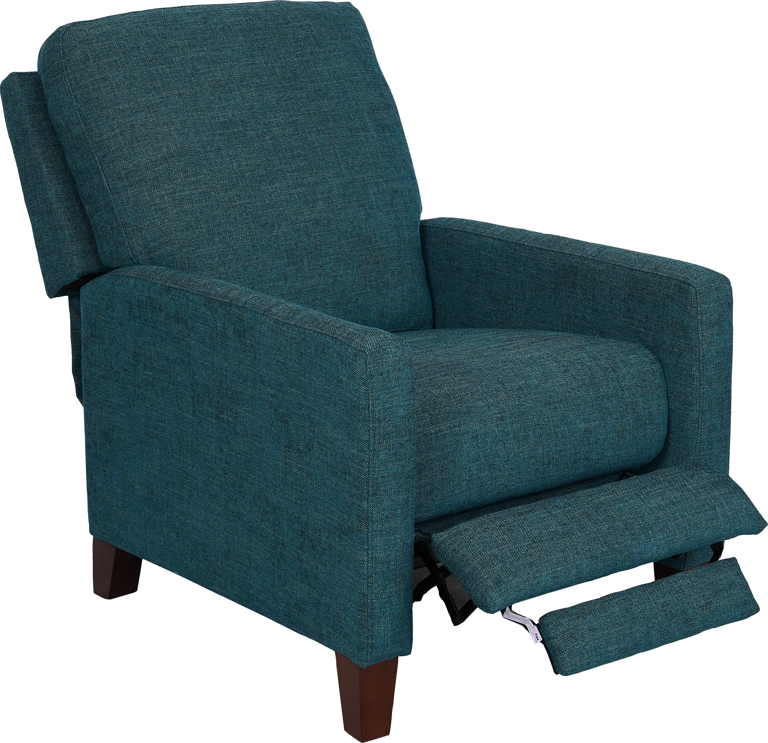 Norwich Teal Push Back Recliner - Thumbnail - Image 1