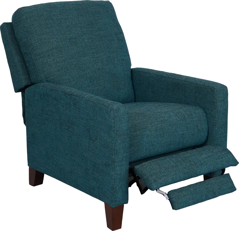 Norwich Teal Push Back Recliner