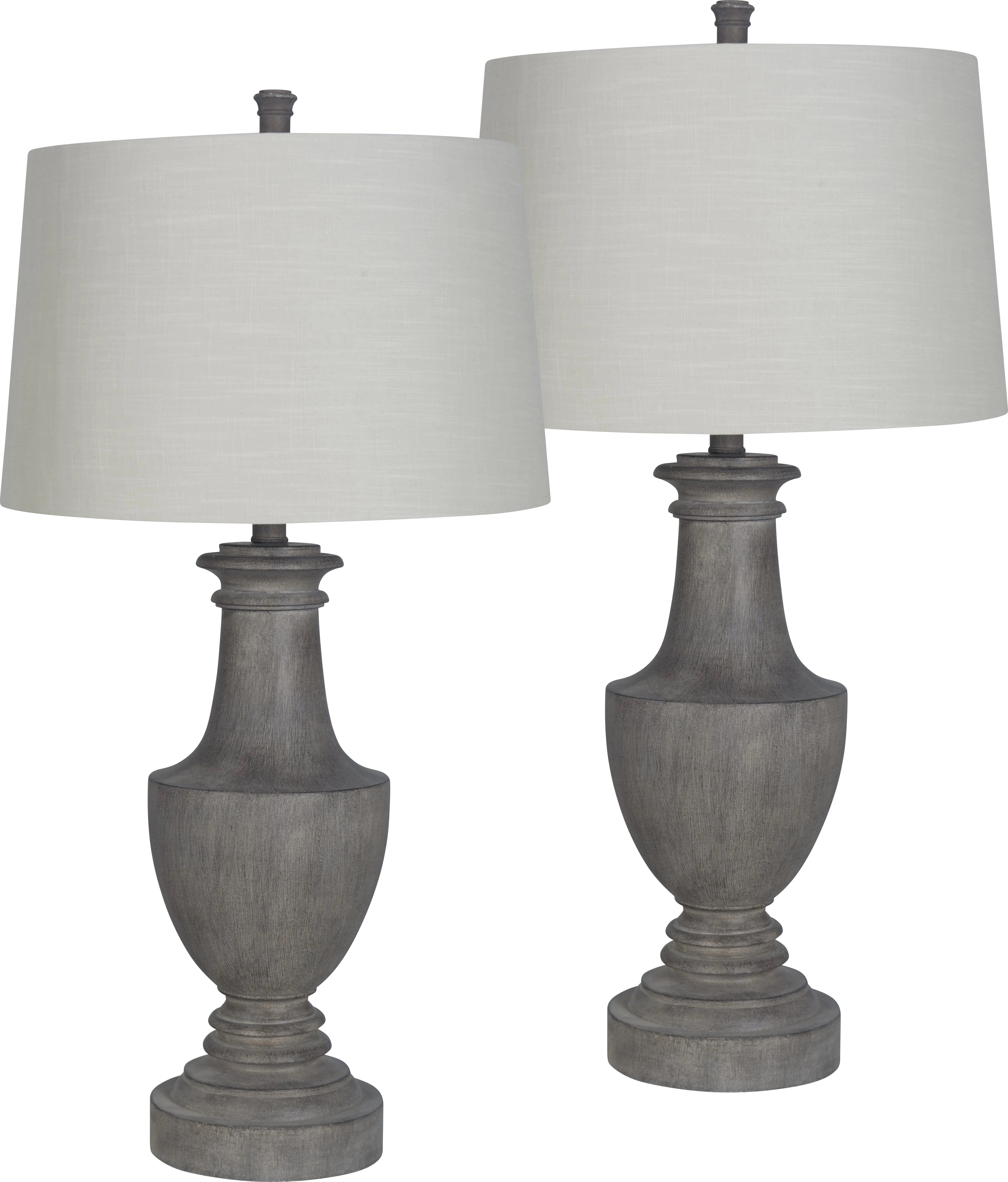 Brettonwood Gray Table Lamps, Set of 2 - Thumbnail - Image 1
