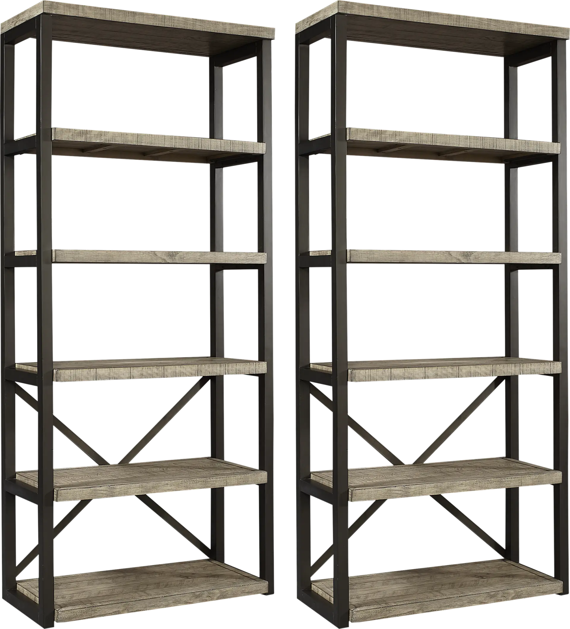 Water Mill 2 Pc Bookcase Set